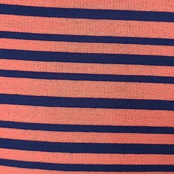 NWT LuLaRoe Maurine Dress XL 14/16 Red Stripe Bell Sleeve Ruffle Shift Swing - Picture 6 of 11